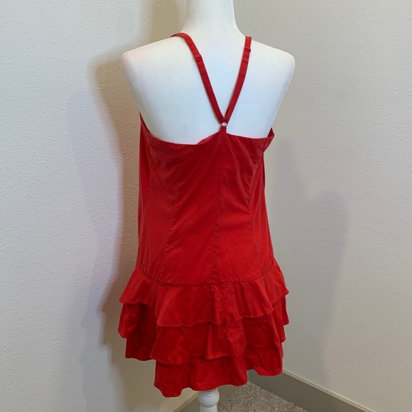 Red Ruffle Dress - Picture 3 of 3